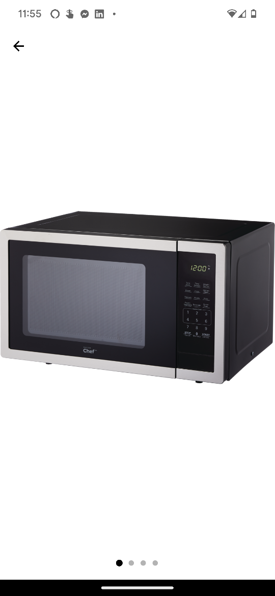 Master Chef  0.9 Cu ft microwave, used thumbnail