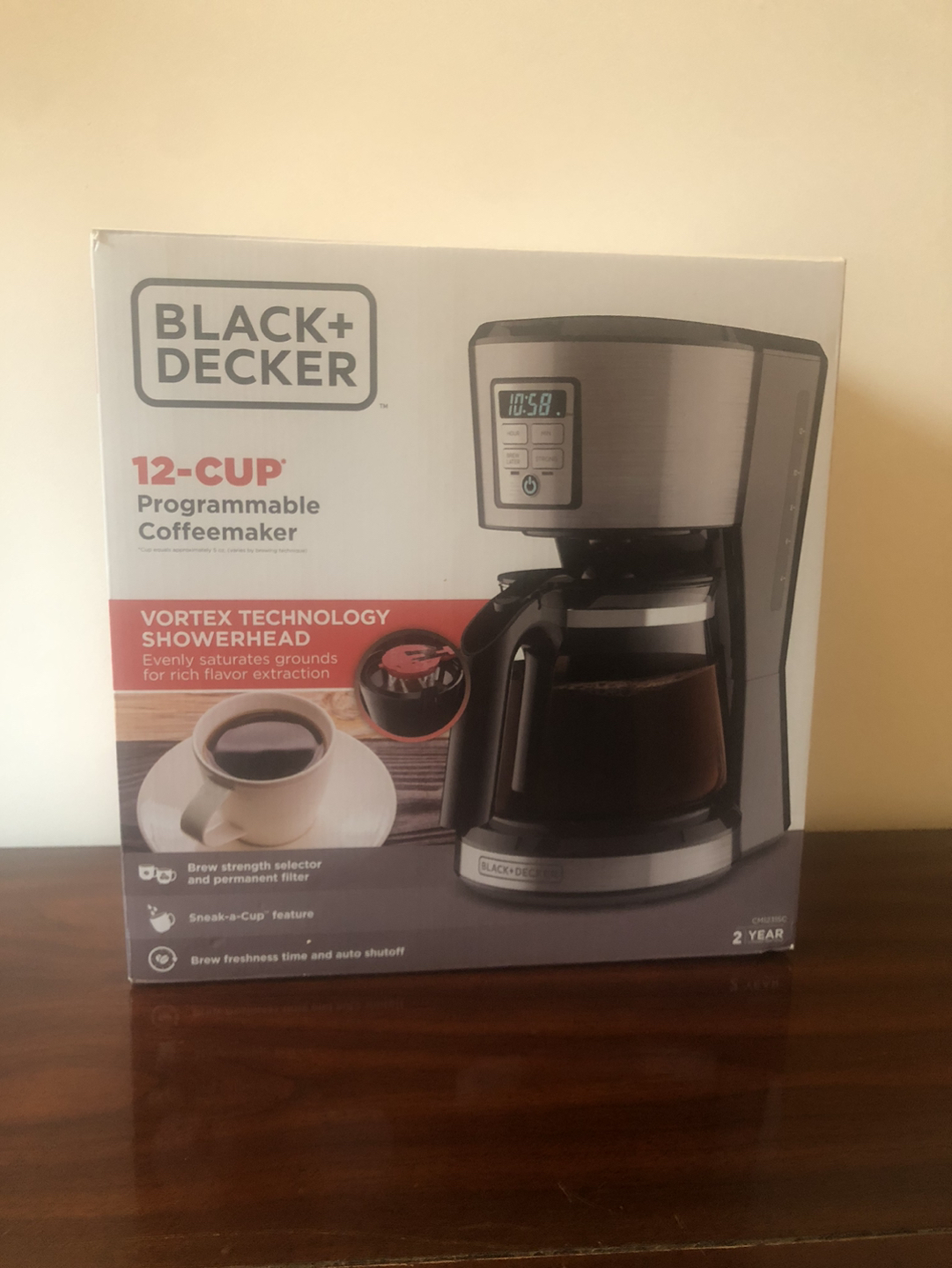 New programmable coffeemaker
