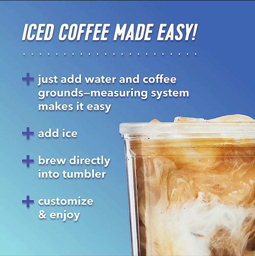 Mr. Coffee Iced Coffee Maker with Reusable Filter image indicator(6)