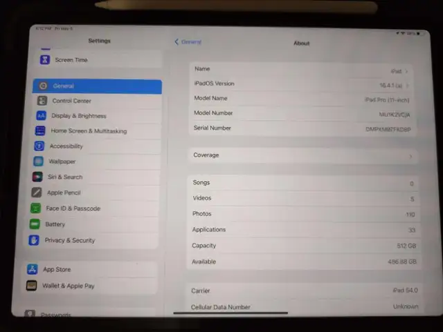 NEED GONE - iPad Pro 11" Cellular 512gb - photo 2