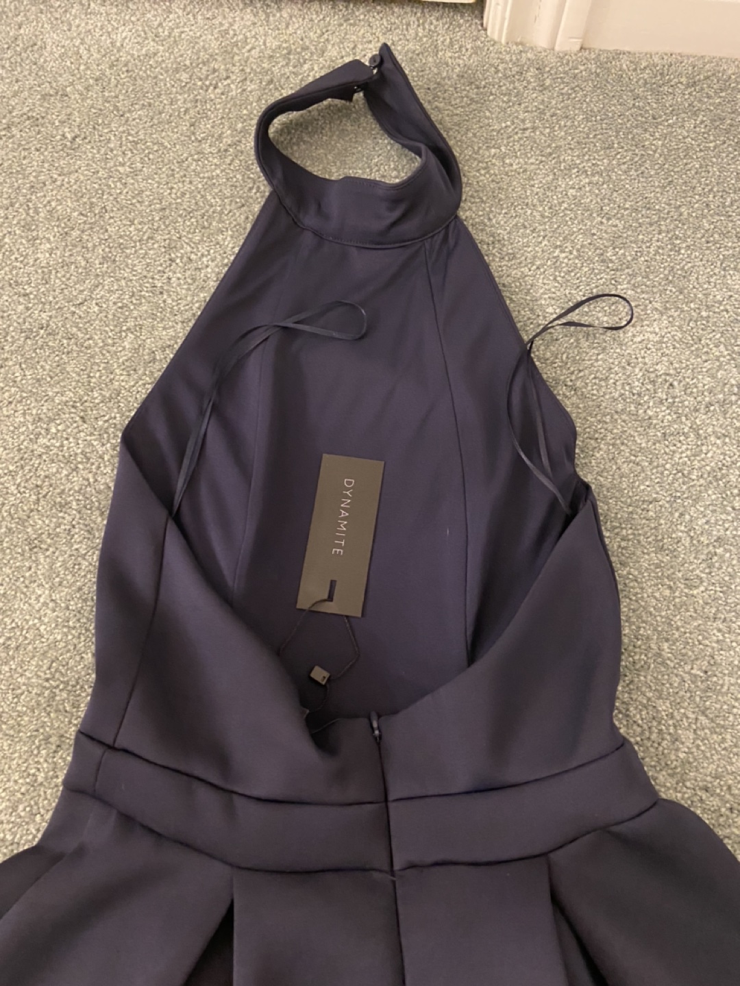 Dynamite Navy Blue Halter Dress XS-S-M (BNWT) image indicator(5)