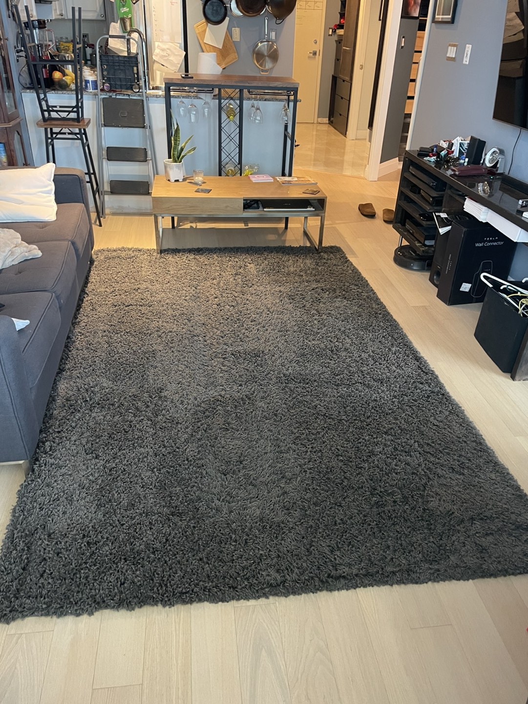 Grey Shag rug - photo 2