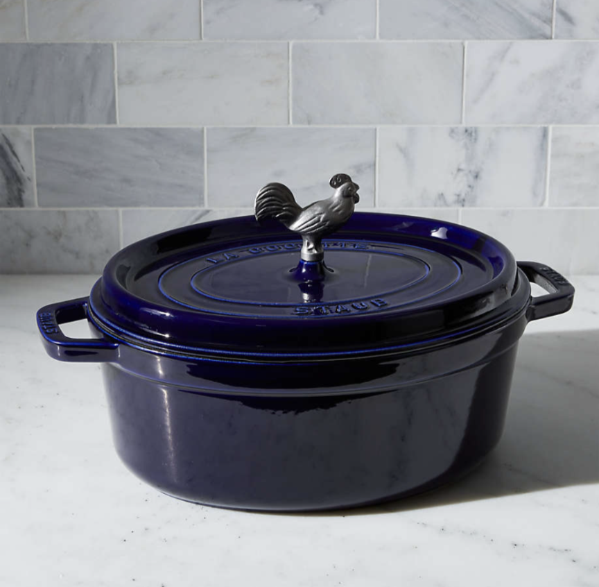 ☀️ Staub La Cocotte Staub (blue, rooster)