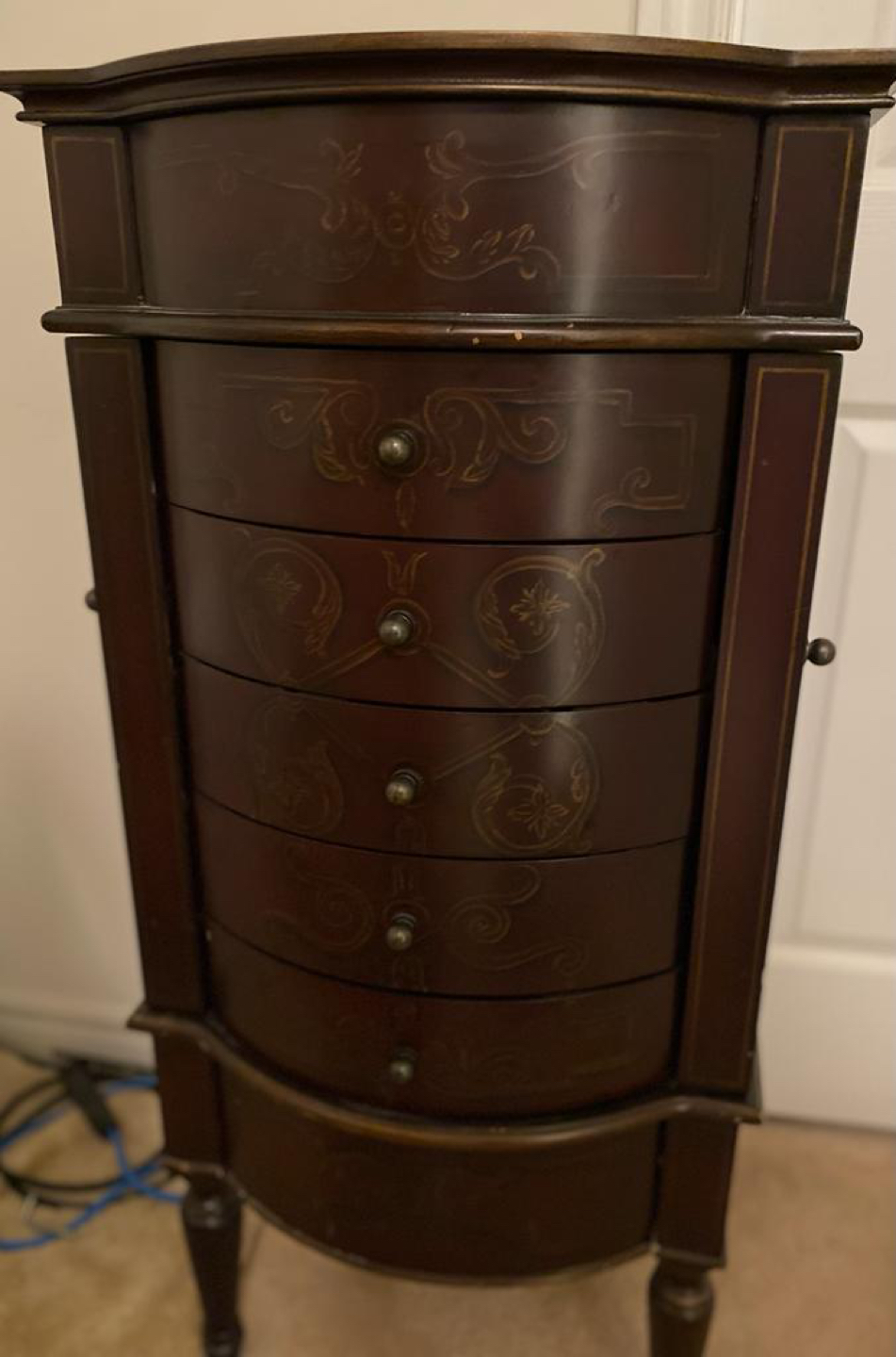 Vintage jewelry armoire
