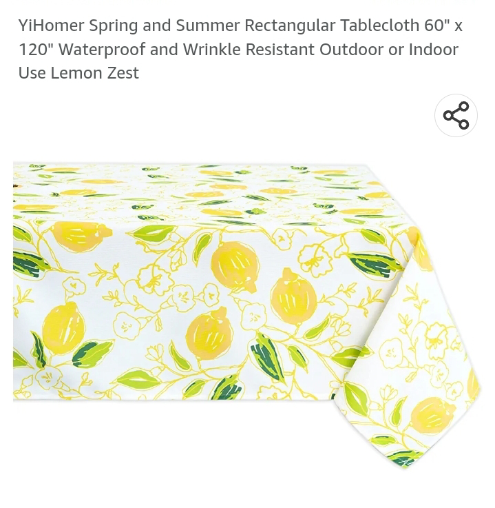 New summer table cloth 60"×120" waterproof image indicator(2)