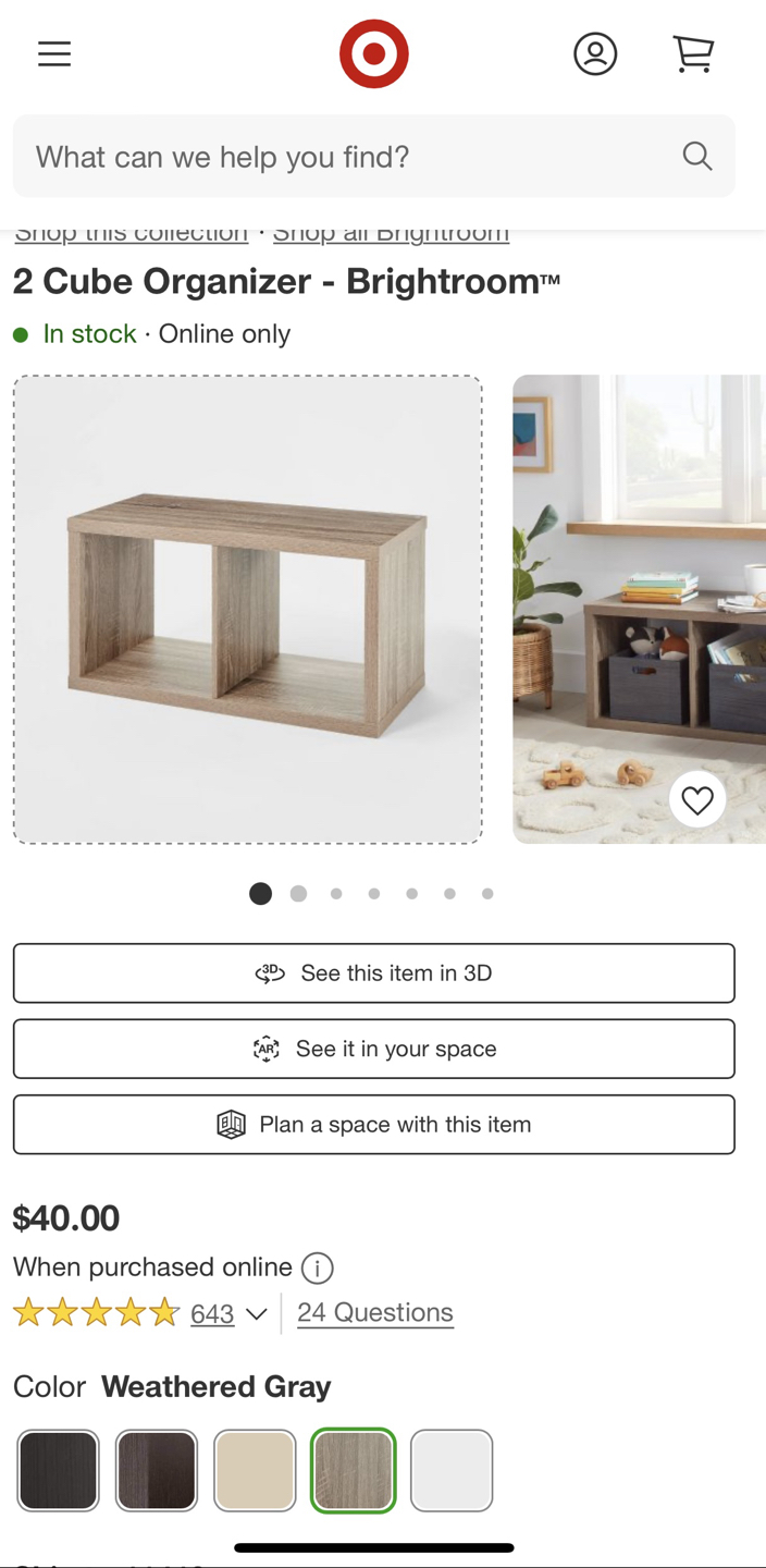 Cube shelves