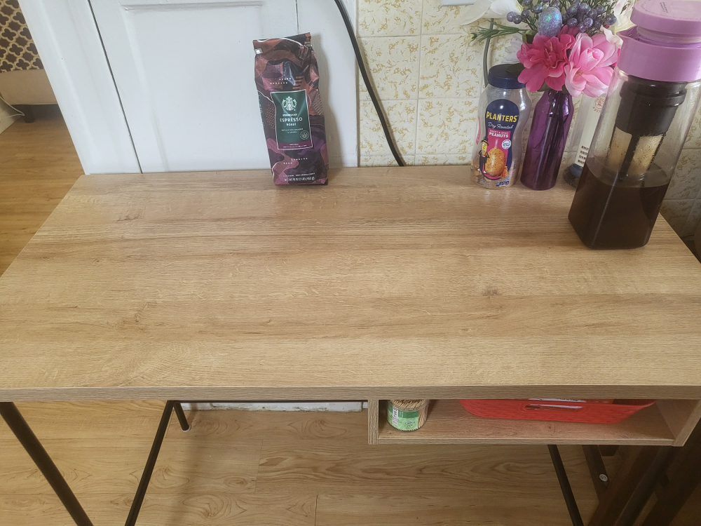 wooden desk almost new, moving sale - photo 2
