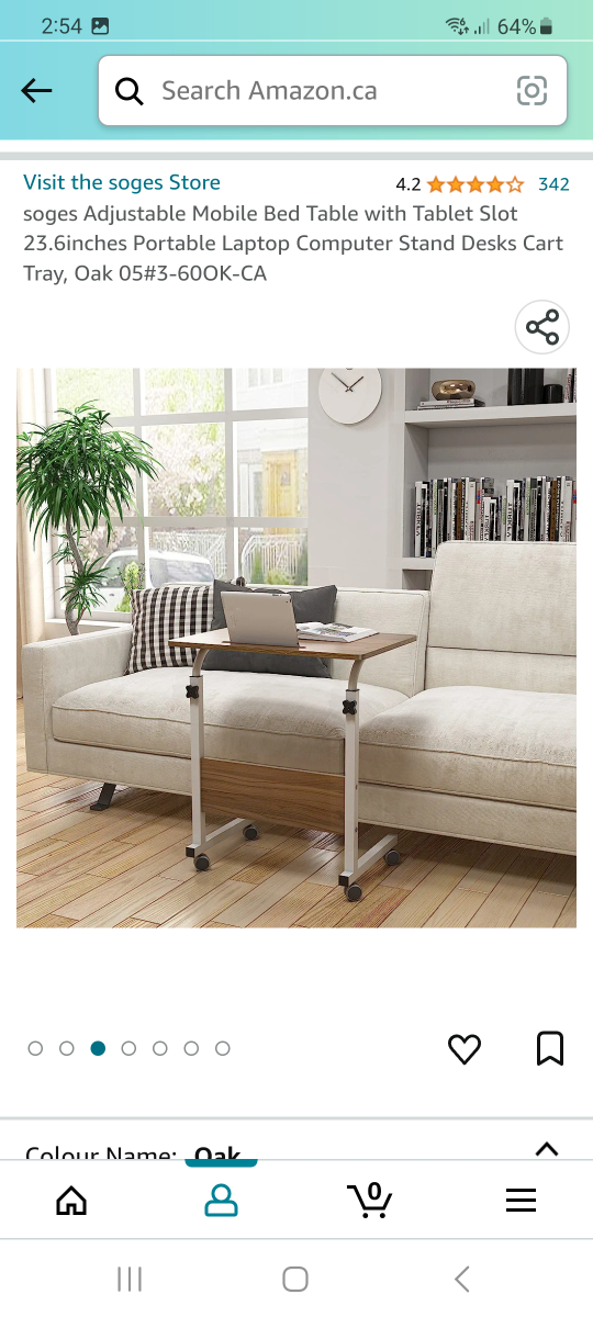 Adjustable mobile bed table - photo 5
