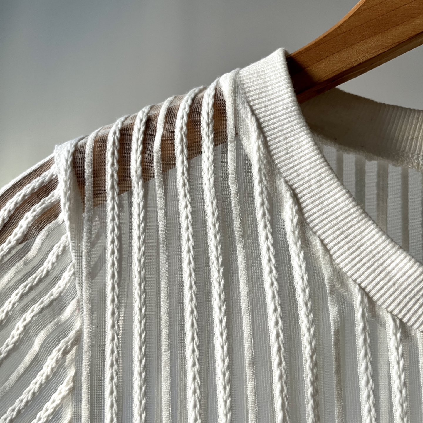 Cute Sheer Striped Top thumbnail