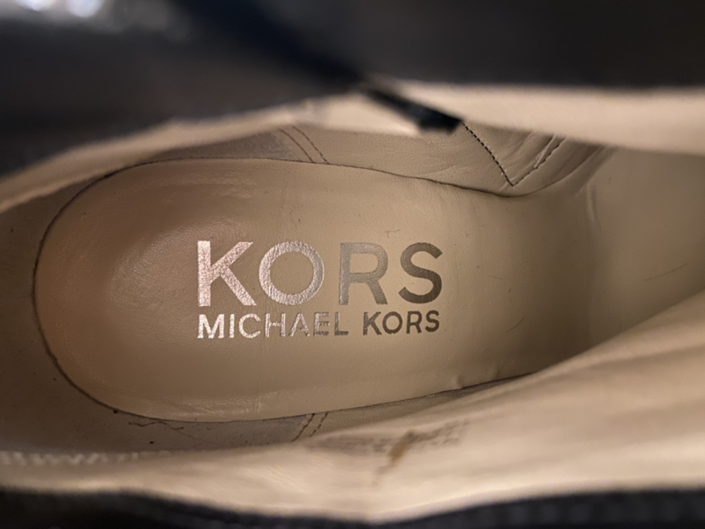 Michael Kors Black Leather Wedge Boots image indicator(8)