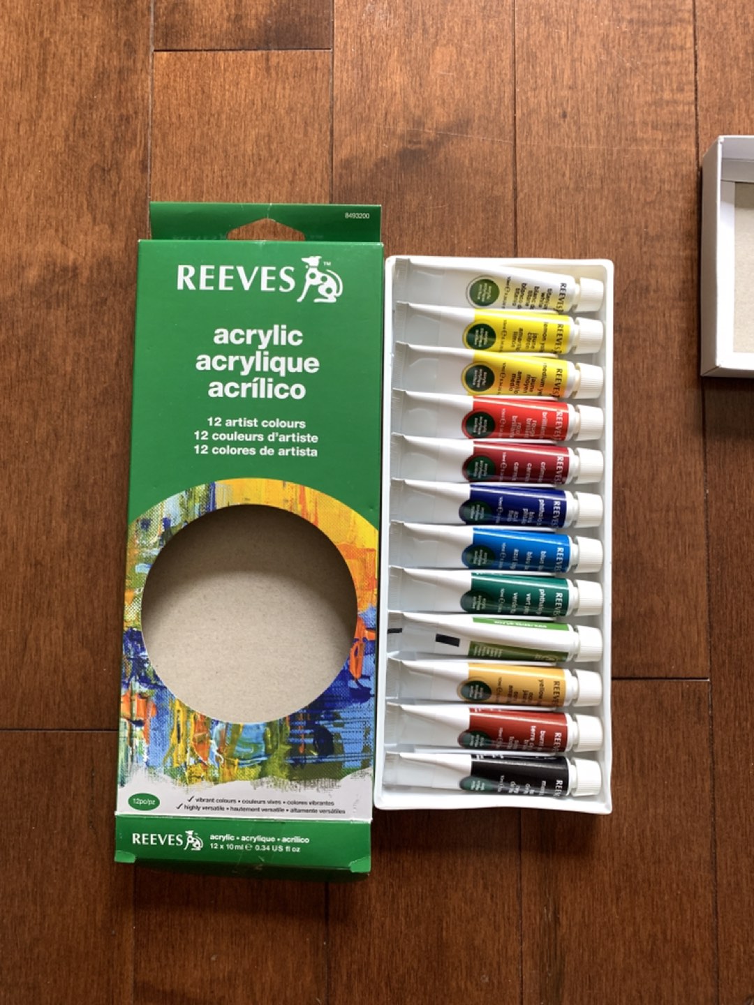 Acrylic Painting Set with Brushes and Palette