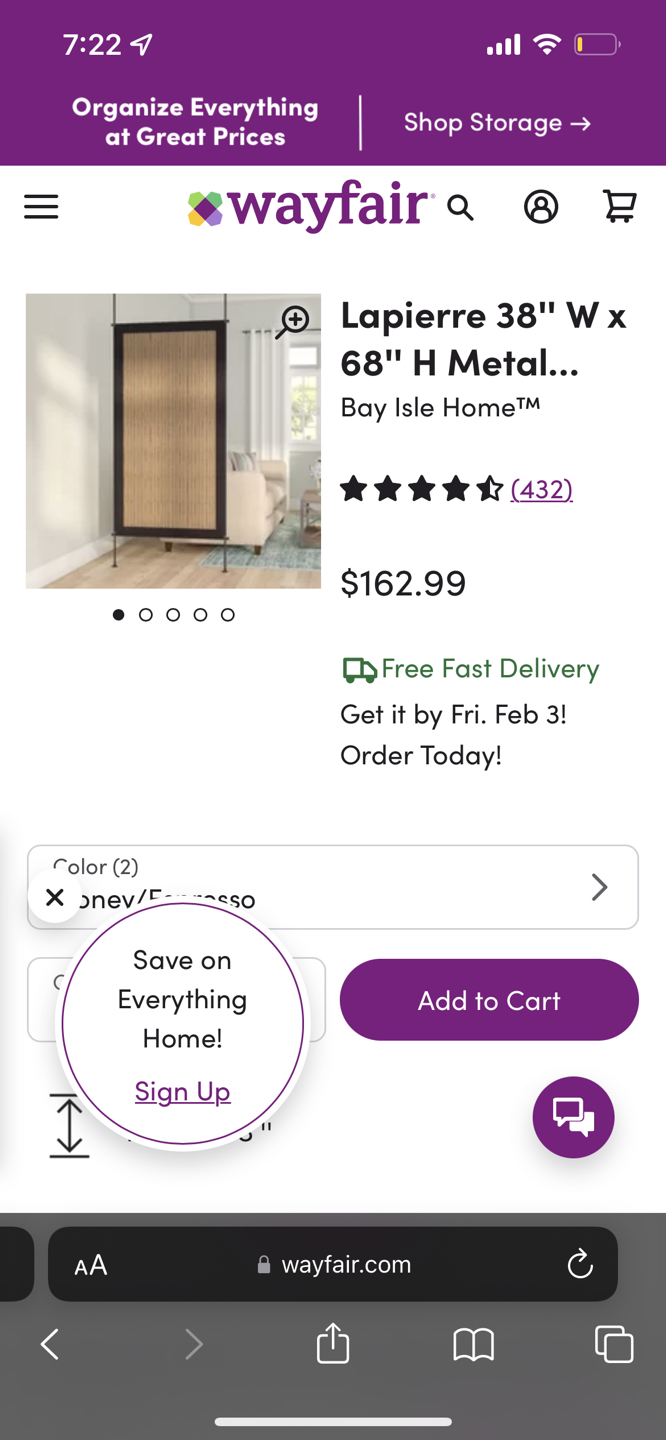 Bamboo Adjustable Room Divider - photo 5