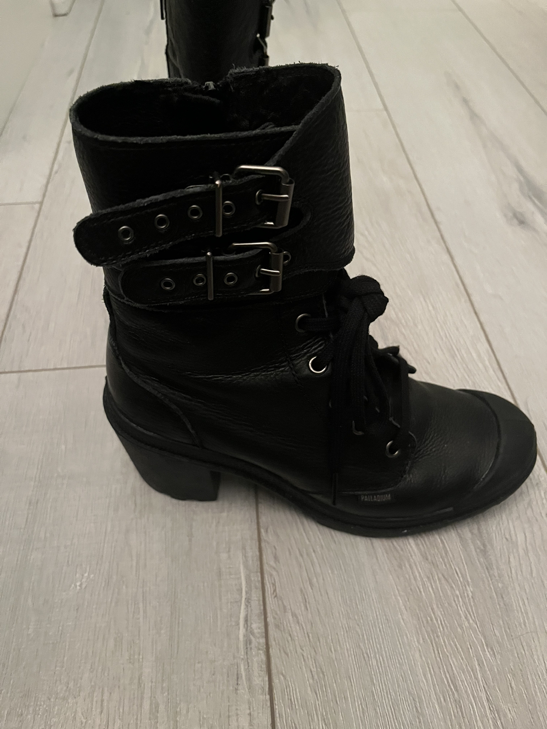 Palladium Black Boots - Size 8 thumbnail