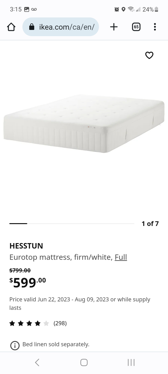 Moving sale - IKEA bed frame, full size - photo 3
