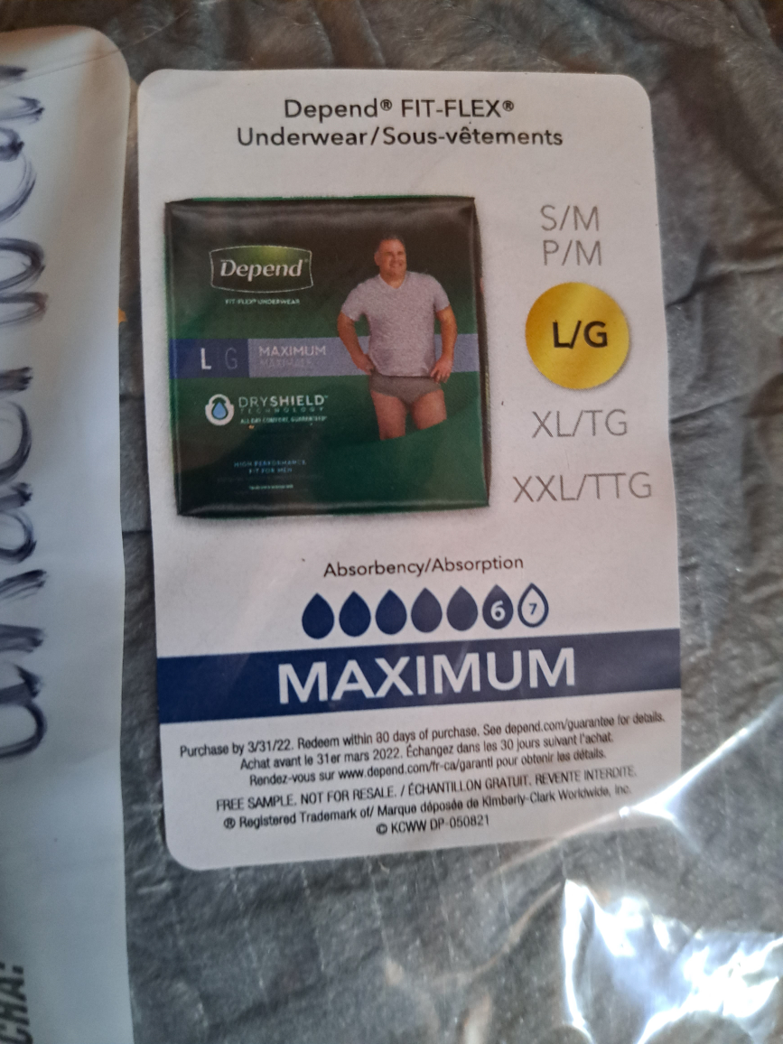 Men's Depend Underwear 💰