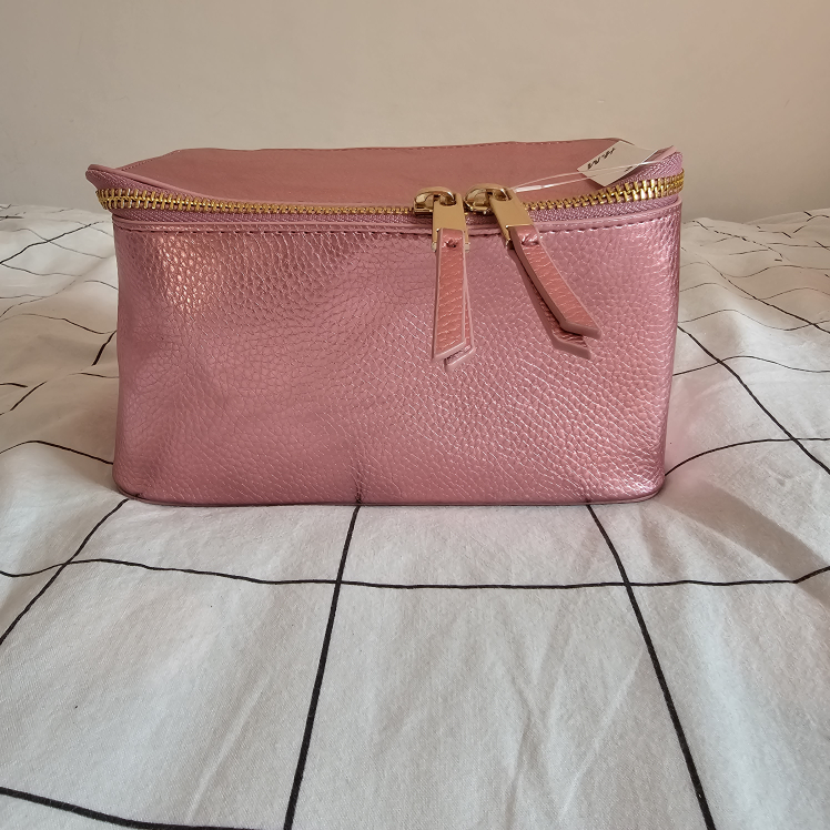 Metallic Pink Cosmetics Bag thumbnail