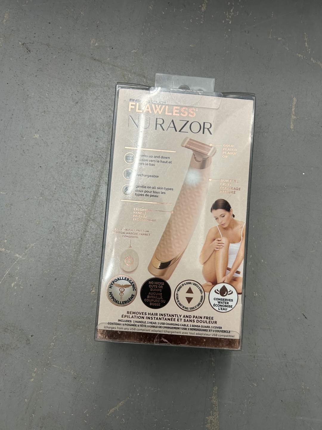 Finishing Touch Flawless Nu Razor Portable Cordless Rechargeable image indicator(2)