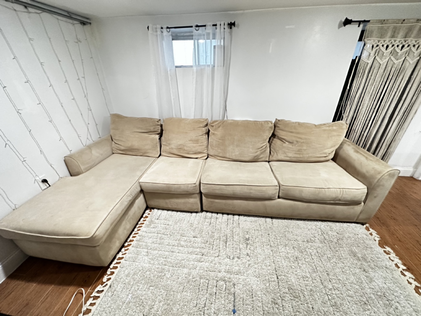 Moving sale! Sectional couch with sofa bed! Must go before