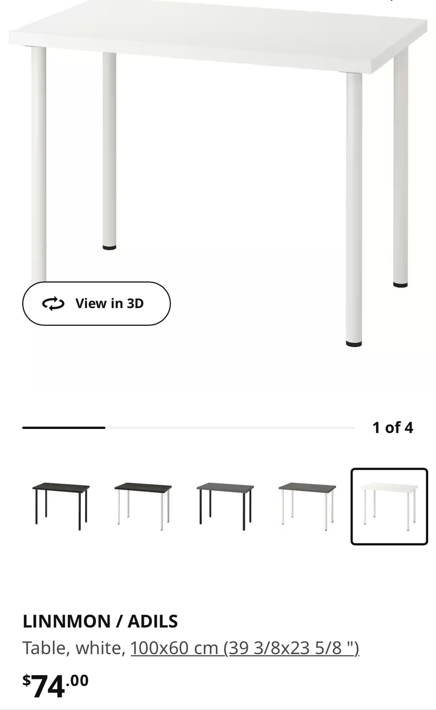Ikea table (white)