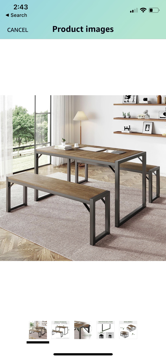 Dining table set