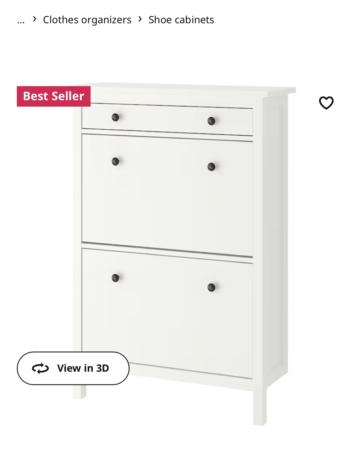 IKEA HEMNES SHOES CABINET - photo 2