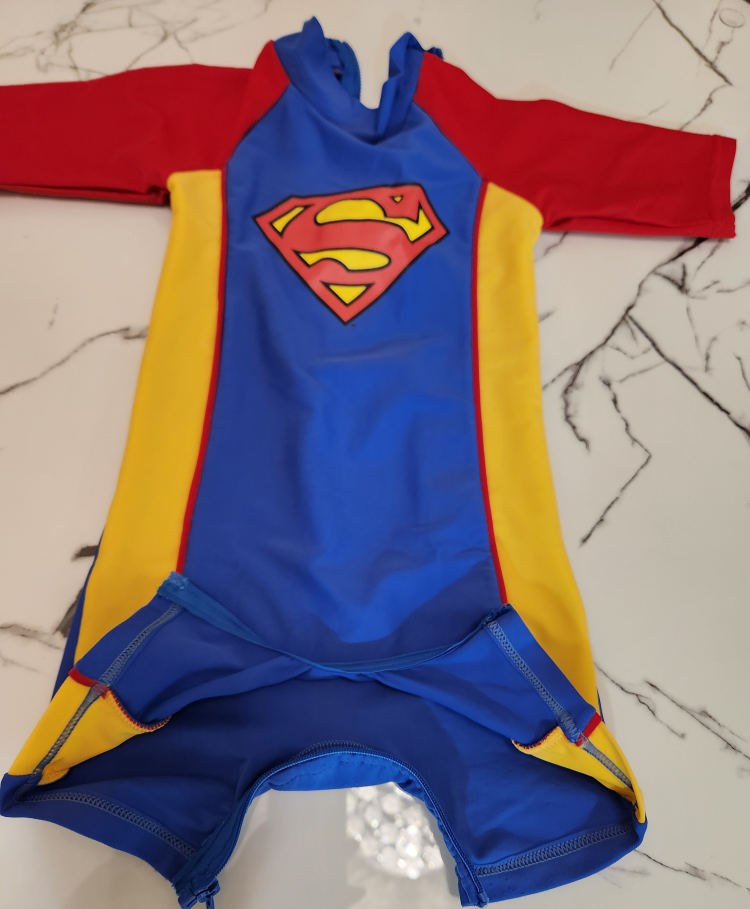 Toddler one-piece Superman Swimsuit Sz. w/UV Protection - photo 5