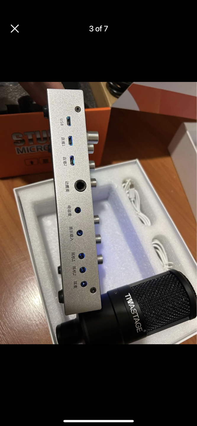 Soundcard condenser microphone sets for live streaming - photo 2