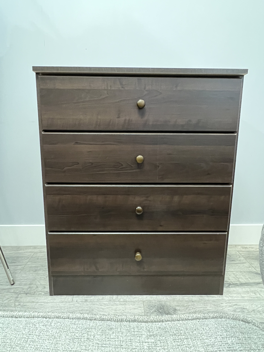 Brown 4-drawer Dresser