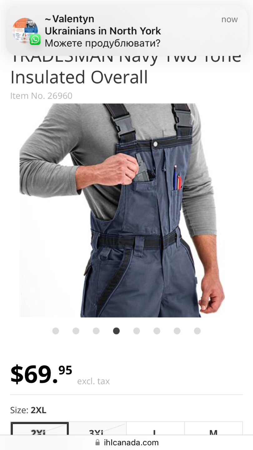 DuraDrive Men's TRADESMAN Navy Two Tone Overall workwear - photo 3
