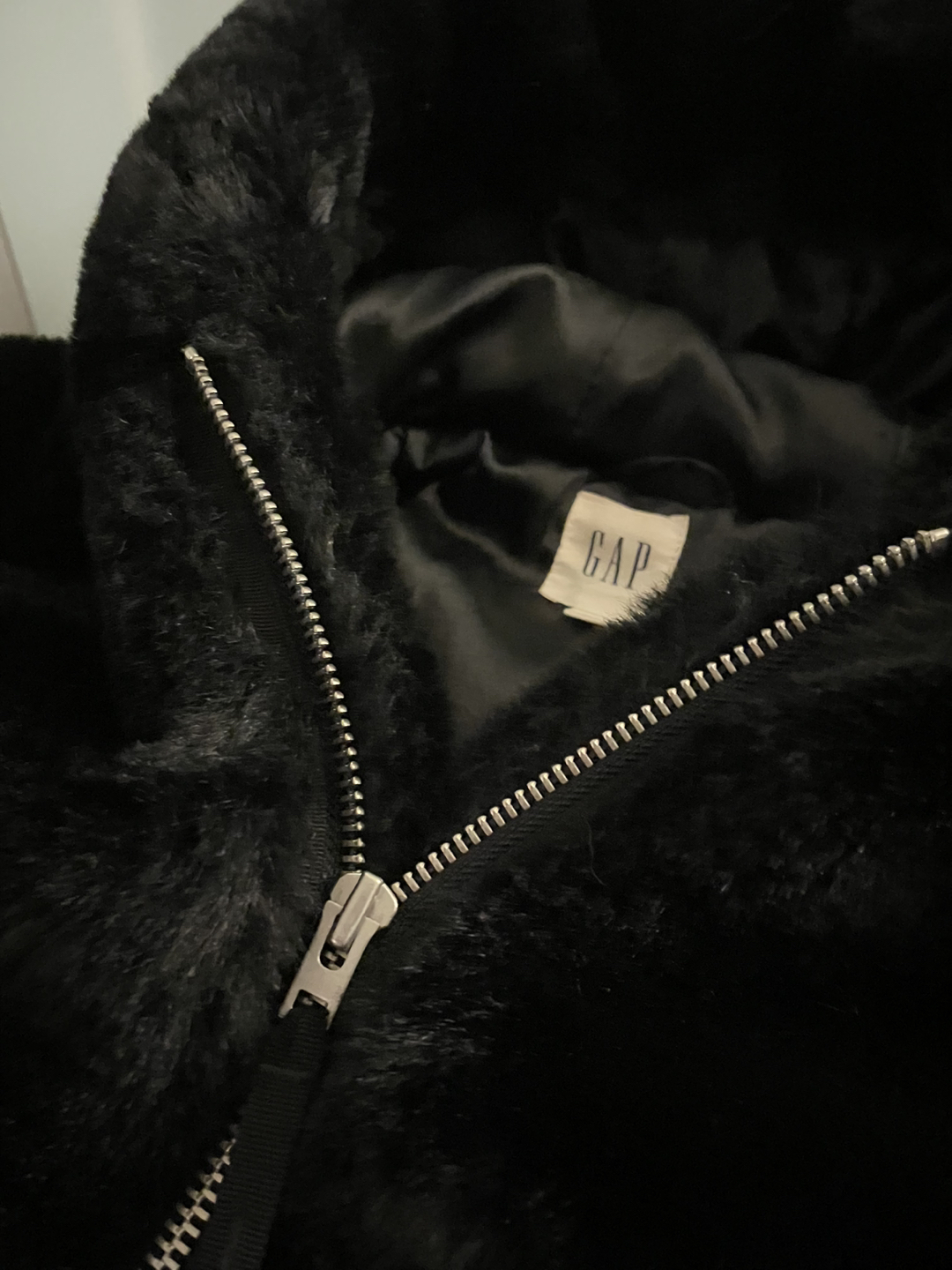 Gap Faux Fur Zip-up Coat image indicator(2)