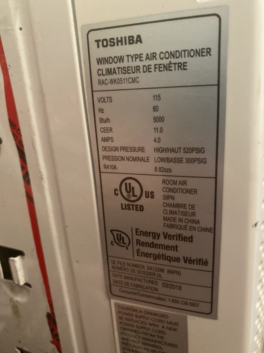 Toshiba Air Conditioner 5000BTU - photo 2