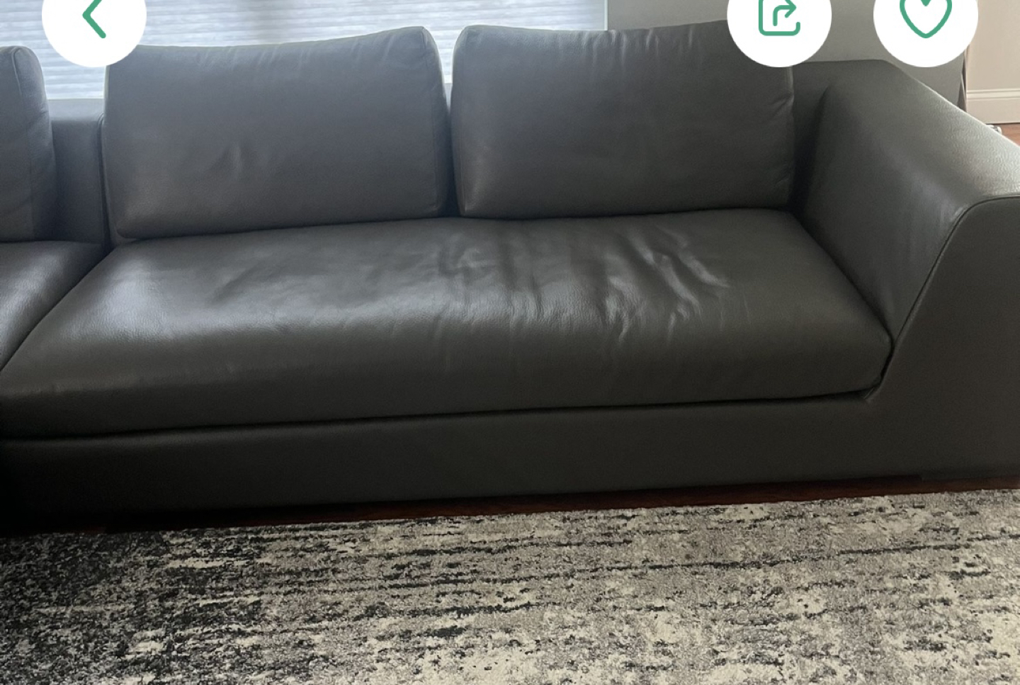Genuine Leather Sofa - photo 3