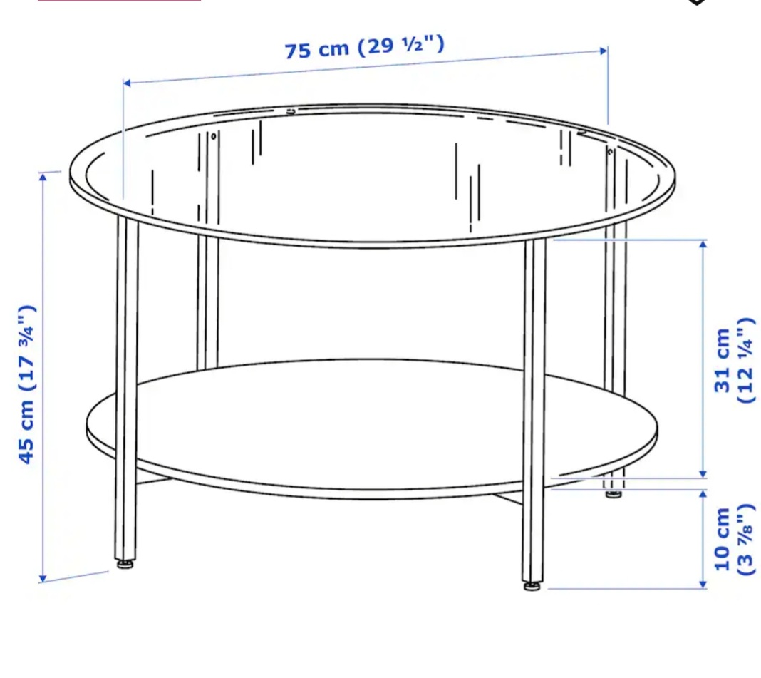 IKEA Trendy VITTSJÖ Coffee Table - photo 3