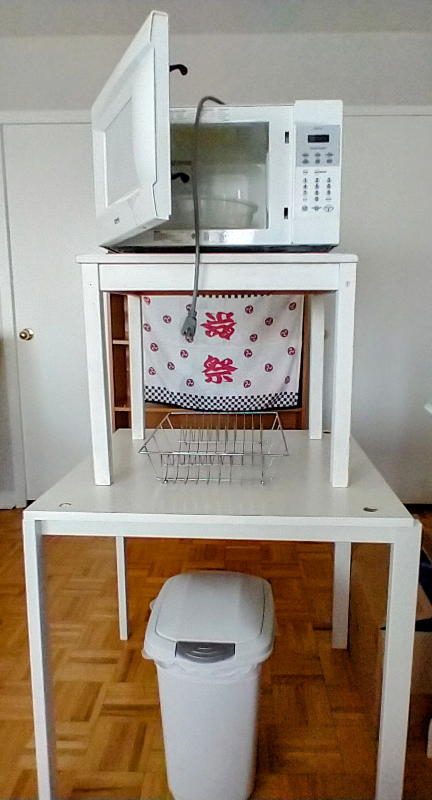 Microwave + Tables
