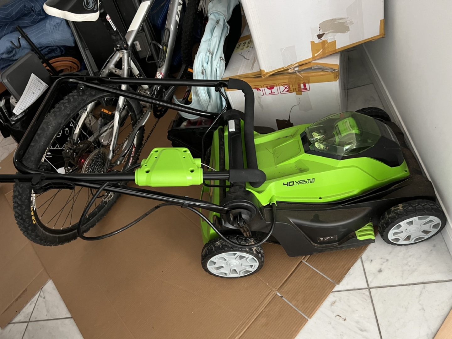 Lawn mower (green works) - photo 2