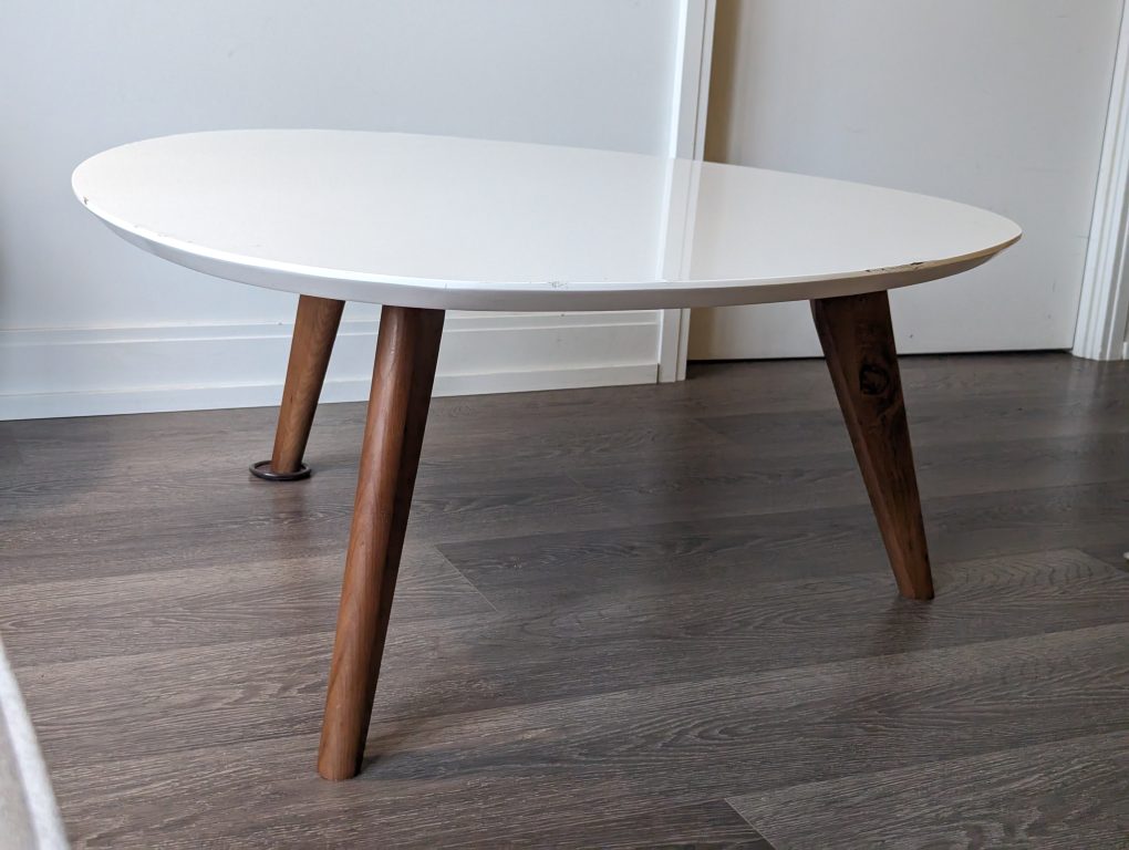 structube 3 legged coffee table