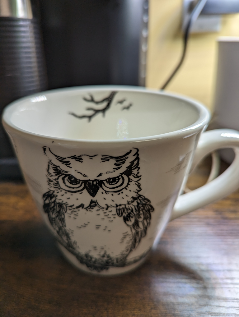 Free owl mug brand new thumbnail