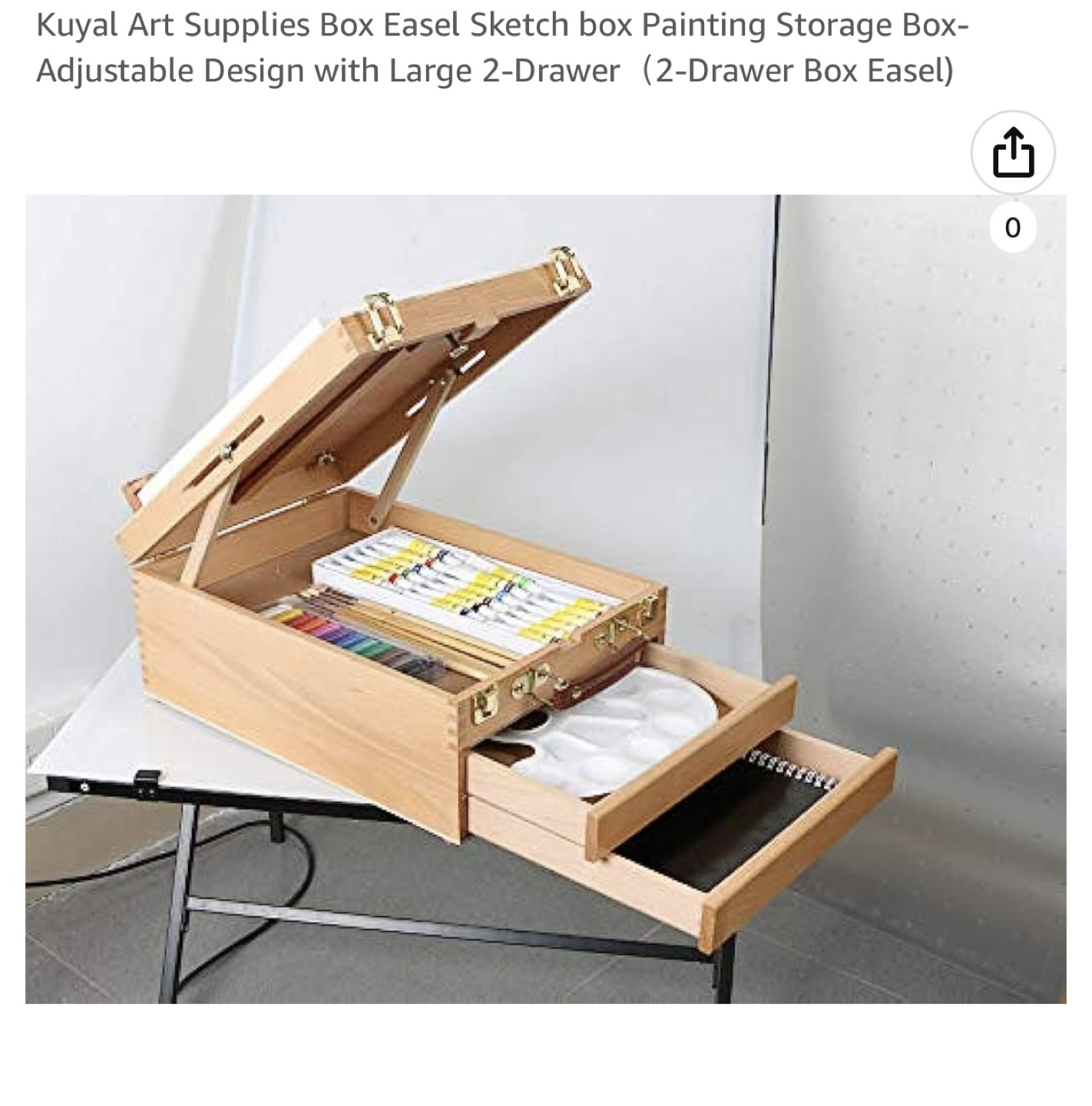 Artist storage and painting easel image indicator(2)