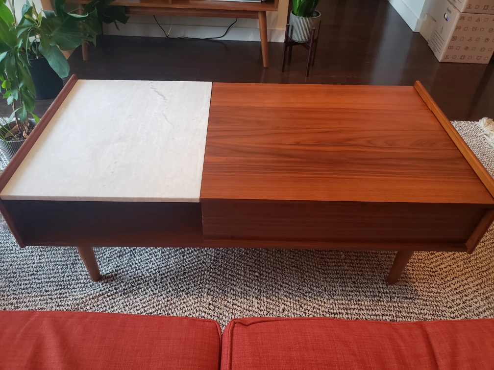 West elm mid century pop-up coffee table thumbnail