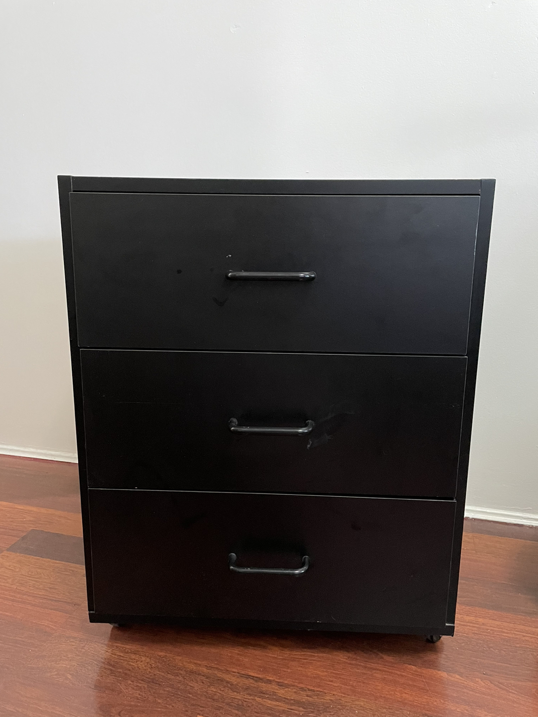 Black 3-Drawer Chest