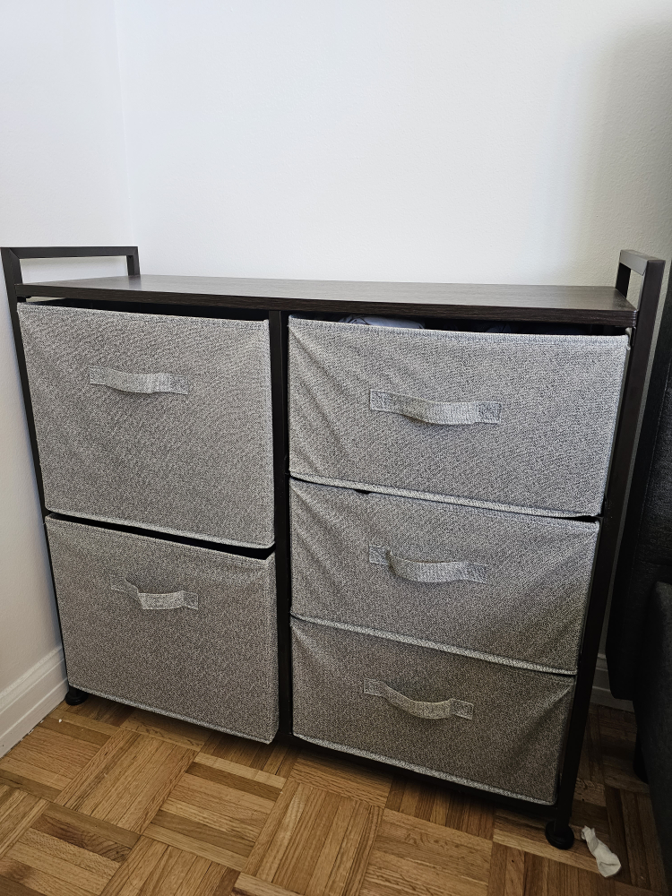 Amazon Basics Fabric 5-Drawer Storage Organizer Unit for Closet
