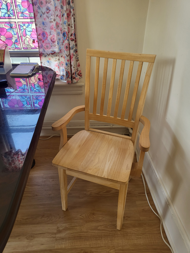 wooden armchair like new, moving sale