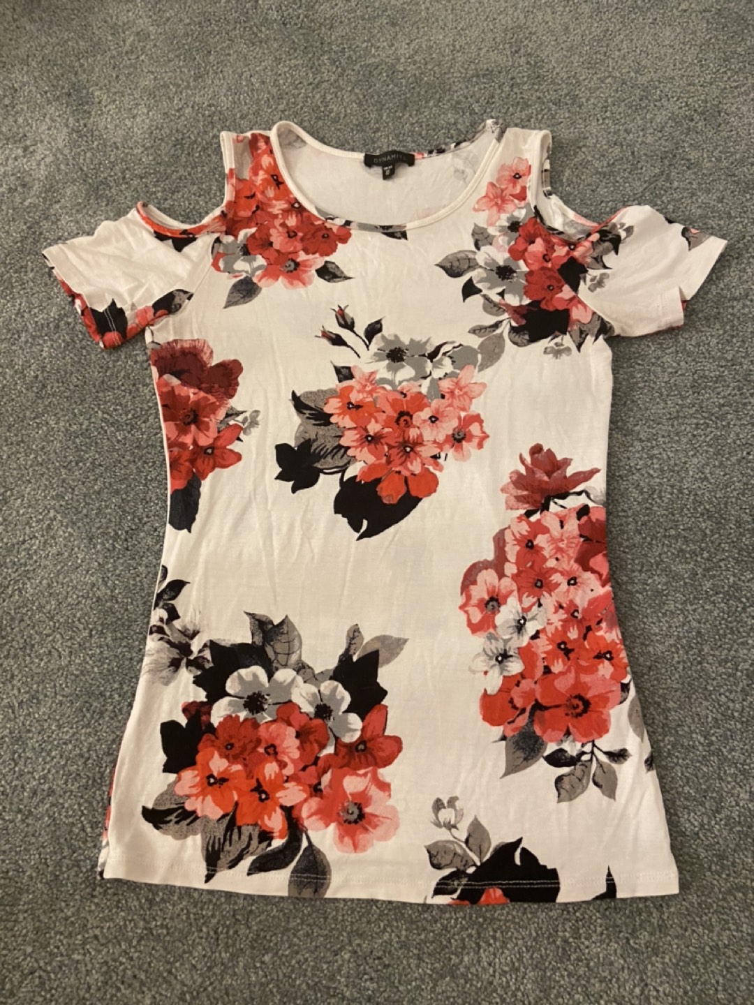 Dynamite Floral Cold Shoulder Shirt (XS-M) 💰 image indicator(2)