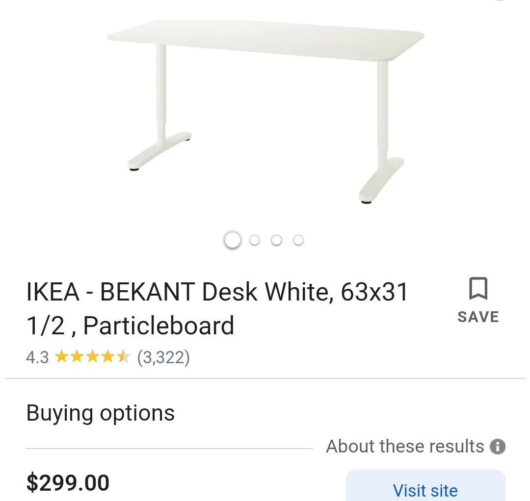 1 hour left for pickup- Free Ikea desk  thumbnail