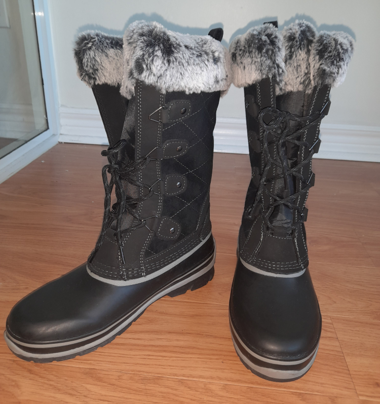 women fancy waterproof winter boots: Size 8 Women