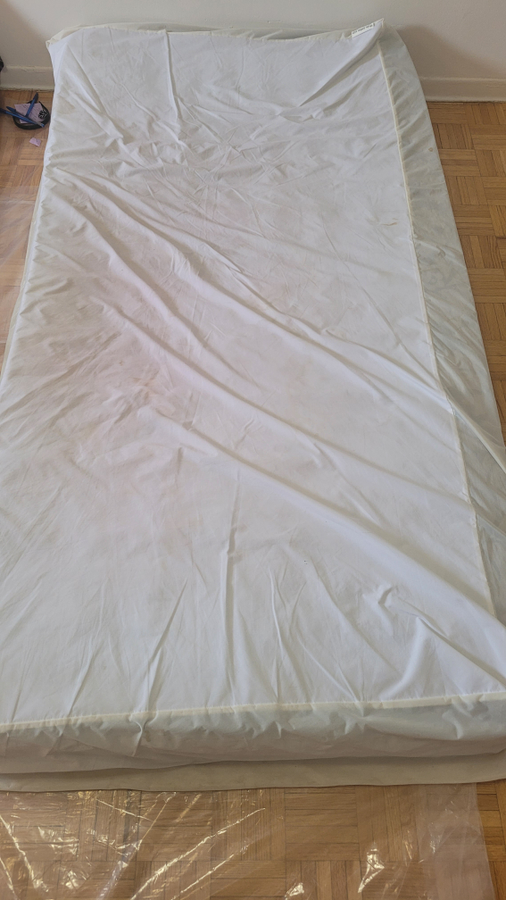 Twin Spring mattress with mattress cover  thumbnail