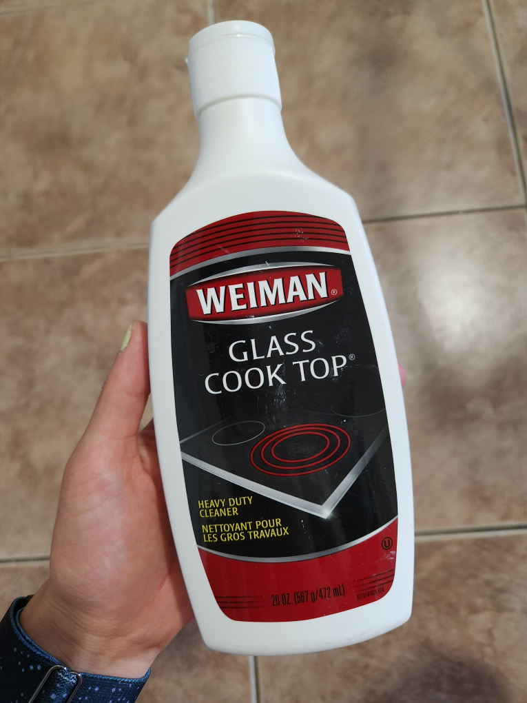 Glass cook top cleaner