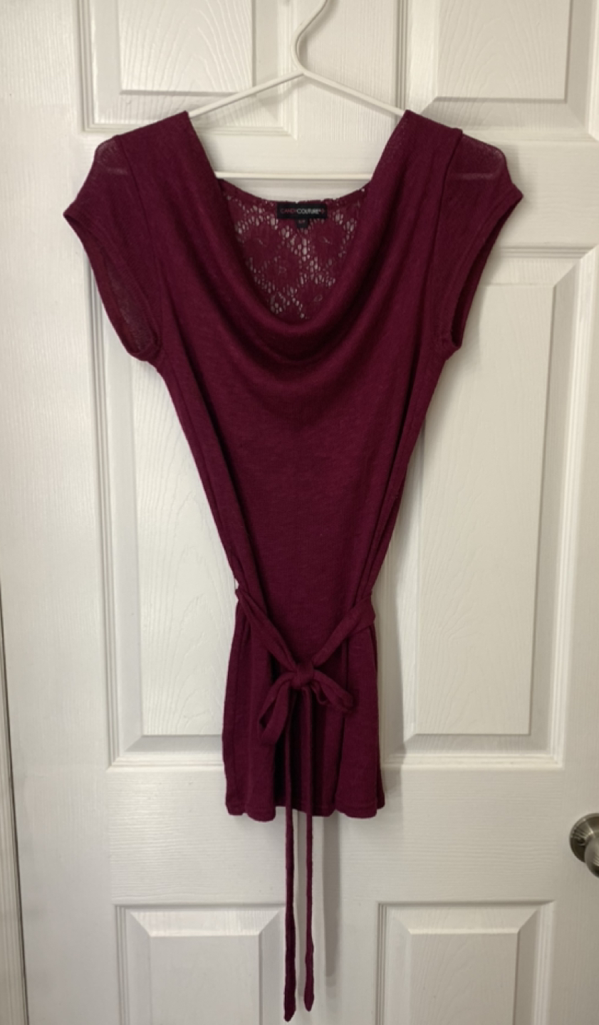 Burgundy Sweater Top - photo 3