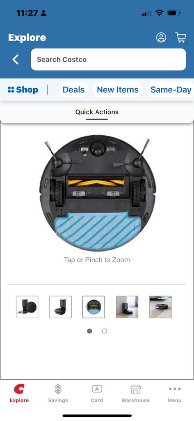 Deebot vacuum, mop robot - photo 3