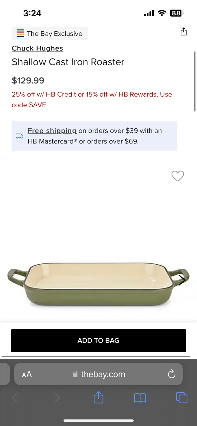 Chuck Hughes Cast Iron Roaster